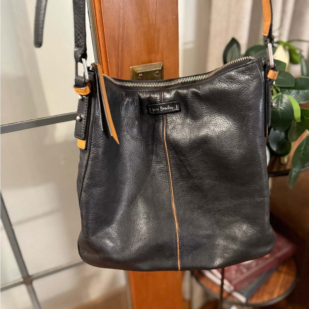 Vera Bradley Black Leather crossbody